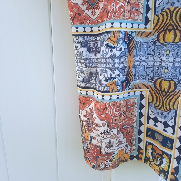 PacSun Camp Shirt | Button Up | Tiger Bandana Print | Size Medium - Picture 12 of 15